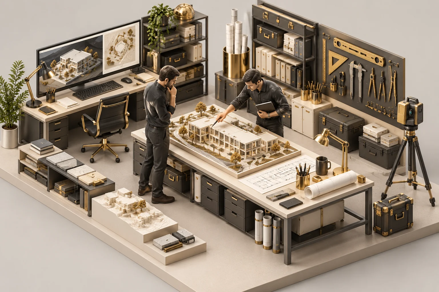 Объёмная 3D-иллюстрация инженерных систем СПЕЦСИСТЕМЫ